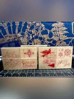 New with Tags Seasonal Recollections Stamps Still in Box